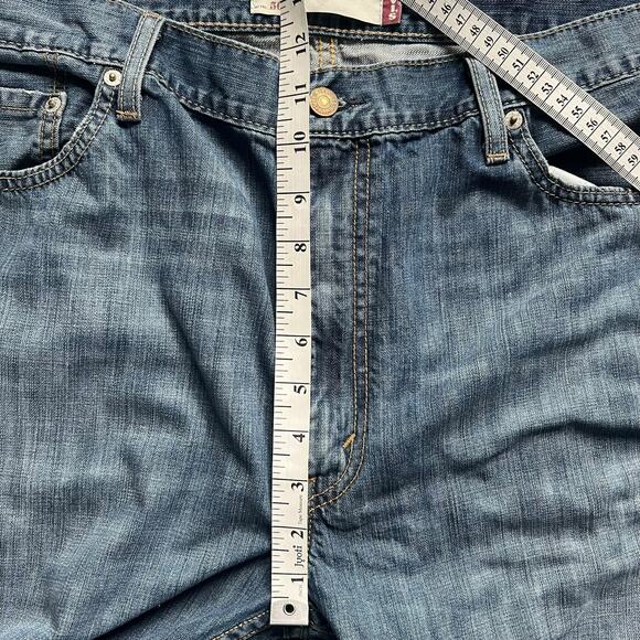 Levis Mens 505 Straight Fit Blue Denim Jeans 5 Pocket Style 38 W 32 L - Picture 13 of 15